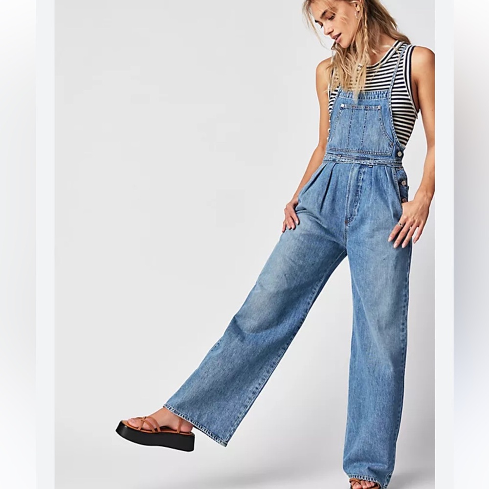 Citizens of Humanity - Mallory Wide Leg Denim Overalls